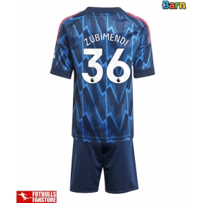 Arsenal Martin Zubimendi #36 Bortatröja Barn 2025-26 Kortärmad (+ Korta byxor)