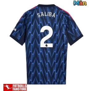 Arsenal William Saliba #2 Bortatröja 2025-26 Kortärmad
