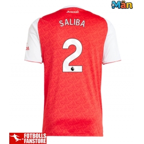 Arsenal William Saliba #2 Hemmatröja 2025-26 Kortärmad