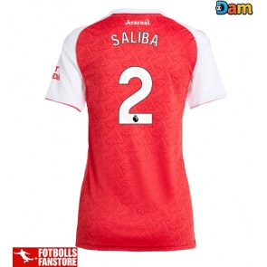 Arsenal William Saliba #2 Hemmatröja Dam 2025-26 Kortärmad
