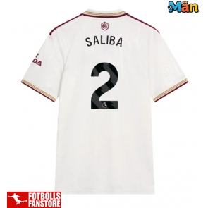Arsenal William Saliba #2 Tredje Tröja 2025-26 Kortärmad