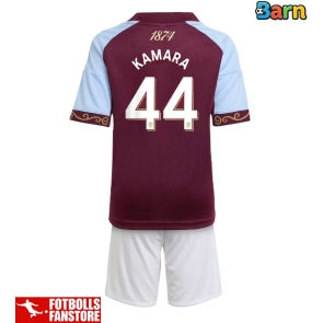 Aston Villa Boubacar Kamara #44 Hemmatröja Barn 2025-26 Kortärmad (+ Korta byxor)