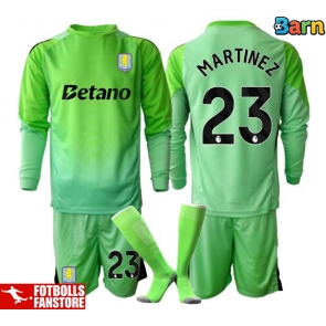 Aston Villa Emiliano Martinez #23 Målvakt Bortatröja Barn 2025-26 Långärmad (+ Korta byxor)