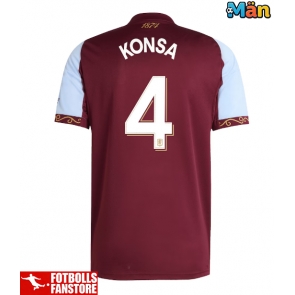 Aston Villa Ezri Konsa #4 Hemmatröja 2025-26 Kortärmad
