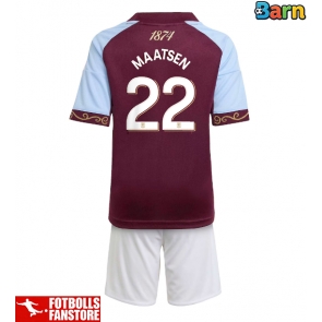 Aston Villa Ian Maatsen #22 Hemmatröja Barn 2025-26 Kortärmad (+ Korta byxor)