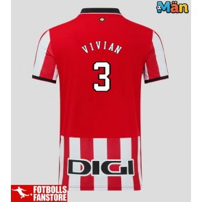 Athletic Bilbao Dani Vivian #3 Hemmatröja 2025-26 Kortärmad