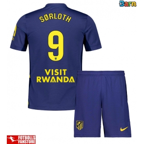 Atletico Madrid Alexander Sorloth #9 Bortatröja Barn 2025-26 Kortärmad (+ Korta byxor)