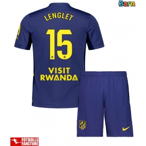 Atletico Madrid Clement Lenglet #15 Bortatröja Barn 2025-26 Kortärmad (+ Korta byxor)