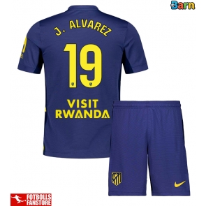 Atletico Madrid Julian Alvarez #19 Bortatröja Barn 2025-26 Kortärmad (+ Korta byxor)