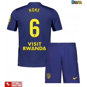 Atletico Madrid Koke #6 Bortatröja Barn 2025-26 Kortärmad (+ Korta byxor)