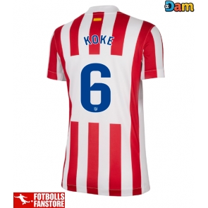 Atletico Madrid Koke #6 Hemmatröja Dam 2025-26 Kortärmad
