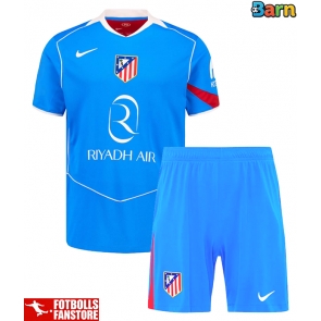 Atletico Madrid Tredje Tröja Barn 2025-26 Kortärmad (+ Korta byxor)