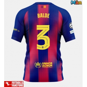 Barcelona Alejandro Balde #3 Hemmatröja 2025-26 Kortärmad