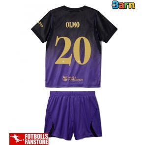 Barcelona Dani Olmo #20 Bortatröja Barn 2026-27 Kortärmad (+ Korta byxor)