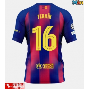Barcelona Fermin Lopez #16 Hemmatröja 2025-26 Kortärmad