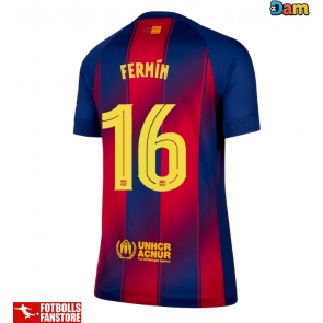 Barcelona Fermin Lopez #16 Hemmatröja Dam 2025-26 Kortärmad