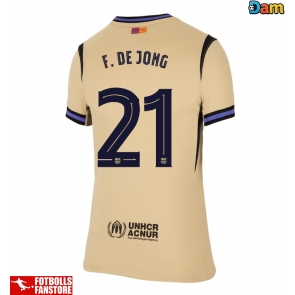 Barcelona Frenkie de Jong #21 Bortatröja Dam 2025-26 Kortärmad