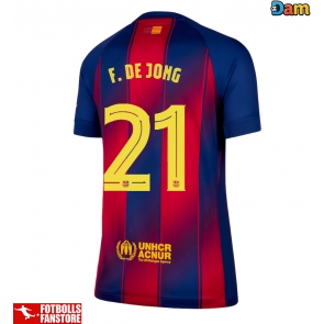 Barcelona Frenkie de Jong #21 Hemmatröja Dam 2025-26 Kortärmad