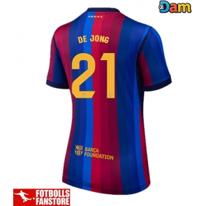 Barcelona Frenkie de Jong #21 Hemmatröja Dam 2026-27 Kortärmad