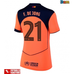 Barcelona Frenkie de Jong #21 Tredje Tröja Dam 2025-26 Kortärmad