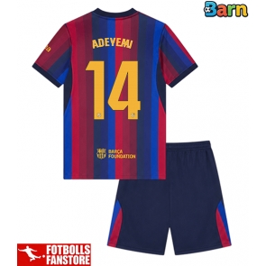 Barcelona Karim Adeyemi #14 Hemmatröja Barn 2026-27 Kortärmad (+ Korta byxor)