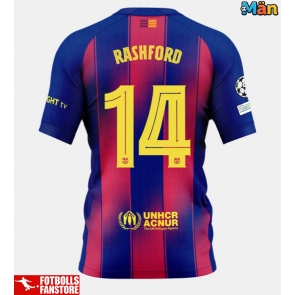Barcelona Marcus Rashford #14 Hemmatröja 2025-26 Kortärmad
