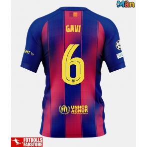 Barcelona Paez Gavi #6 Hemmatröja 2025-26 Kortärmad
