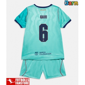 Barcelona Paez Gavi #6 Tredje Tröja Barn 2026-27 Kortärmad (+ Korta byxor)