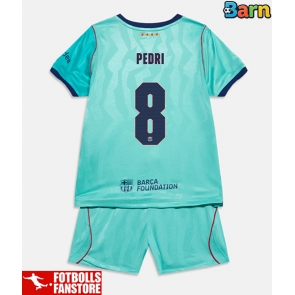 Barcelona Pedri Gonzalez #8 Tredje Tröja Barn 2026-27 Kortärmad (+ Korta byxor)
