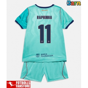 Barcelona Raphinha Belloli #11 Tredje Tröja Barn 2026-27 Kortärmad (+ Korta byxor)