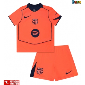 Barcelona Tredje Tröja Barn 2025-26 Kortärmad (+ Korta byxor)