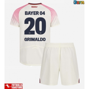 Bayer Leverkusen Alejandro Grimaldo #20 Bortatröja Barn 2025-26 Kortärmad (+ Korta byxor)