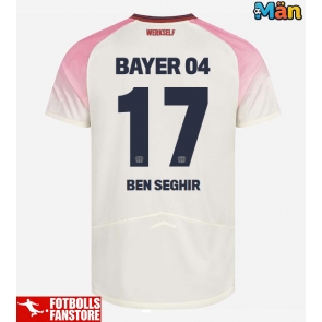 Bayer Leverkusen Eliesse Ben Seghir #17 Bortatröja 2025-26 Kortärmad