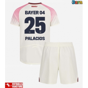 Bayer Leverkusen Exequiel Palacios #25 Bortatröja Barn 2025-26 Kortärmad (+ Korta byxor)