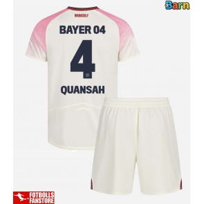 Bayer Leverkusen Jarell Quansah #4 Bortatröja Barn 2025-26 Kortärmad (+ Korta byxor)