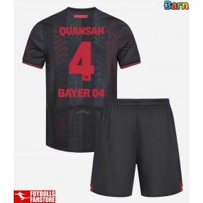 Bayer Leverkusen Jarell Quansah #4 Hemmatröja Barn 2025-26 Kortärmad (+ Korta byxor)