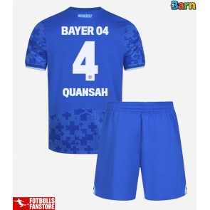 Bayer Leverkusen Jarell Quansah #4 Tredje Tröja Barn 2025-26 Kortärmad (+ Korta byxor)