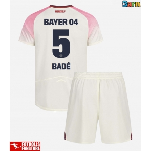 Bayer Leverkusen Loic Bade #5 Bortatröja Barn 2025-26 Kortärmad (+ Korta byxor)