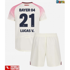 Bayer Leverkusen Lucas Vazquez #21 Bortatröja Barn 2025-26 Kortärmad (+ Korta byxor)