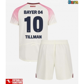 Bayer Leverkusen Malik Tillman #10 Bortatröja Barn 2025-26 Kortärmad (+ Korta byxor)