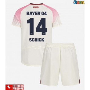 Bayer Leverkusen Patrik Schick #14 Bortatröja Barn 2025-26 Kortärmad (+ Korta byxor)