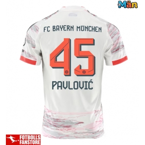 Bayern Munich Aleksandar Pavlovic #45 Bortatröja 2025-26 Kortärmad