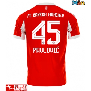 Bayern Munich Aleksandar Pavlovic #45 Hemmatröja 2025-26 Kortärmad