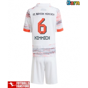 Bayern Munich Joshua Kimmich #6 Bortatröja Barn 2025-26 Kortärmad (+ Korta byxor)