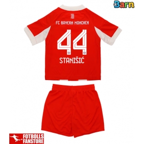Bayern Munich Josip Stanisic #44 Hemmatröja Barn 2025-26 Kortärmad (+ Korta byxor)