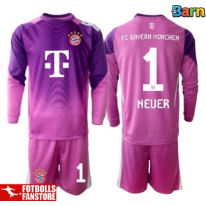 Bayern Munich Manuel Neuer #1 Målvakt Tredje Tröja Barn 2025-26 Långärmad (+ Korta byxor)