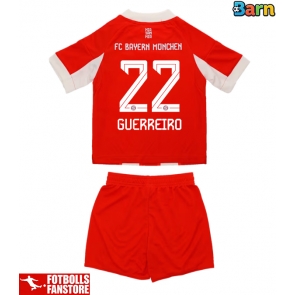 Bayern Munich Raphael Guerreiro #22 Hemmatröja Barn 2025-26 Kortärmad (+ Korta byxor)