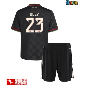 Bayern Munich Sacha Boey #23 Tredje Tröja Barn 2025-26 Kortärmad (+ Korta byxor)