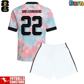 Belgien Alexis Saelemaekers #22 Bortatröja Barn VM 2026 Kortärmad (+ Korta byxor)
