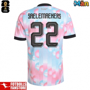 Belgien Alexis Saelemaekers #22 Bortatröja VM 2026 Kortärmad